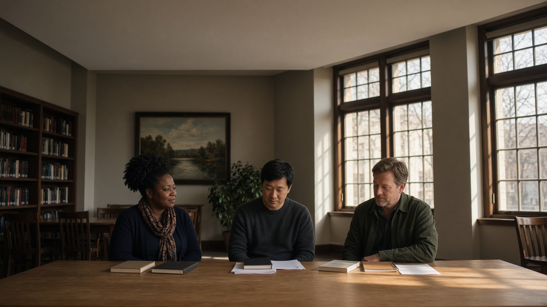 A reading room — this title is for study, not for picking a side.