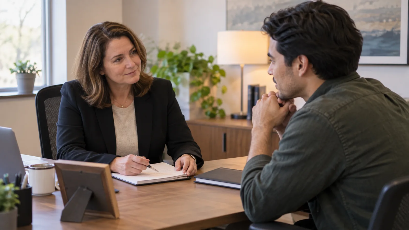 Photograph of colleagues in a scene of caregiving support.